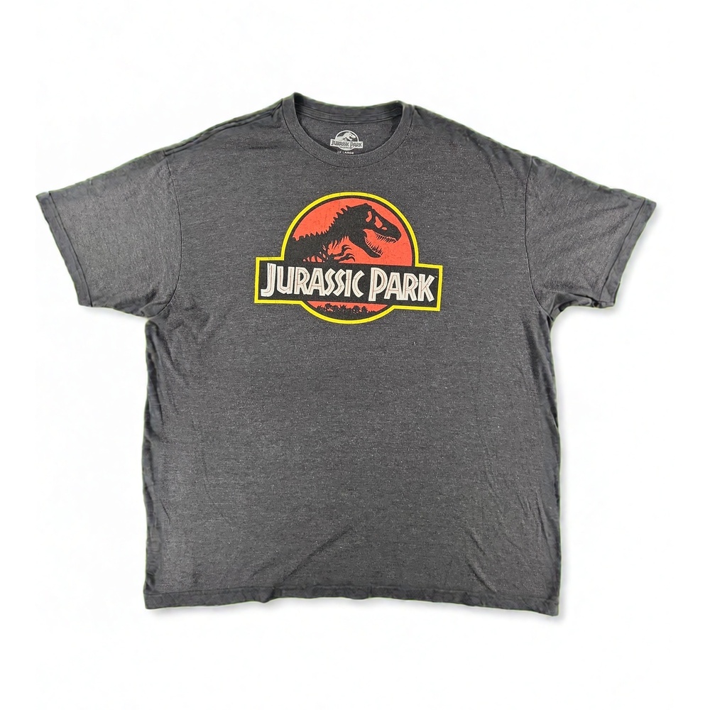 Jurassic Park Graphic Tee Mens 2XL Dino Movie Logo Retro Science Fiction Cinema